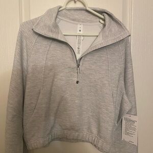 Lululemon Athletica Light Gray Zip-Up Jacket